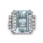Vintage Aquamarine and Diamond Ring - 02024468 | Heming Diamond Jewellers | London