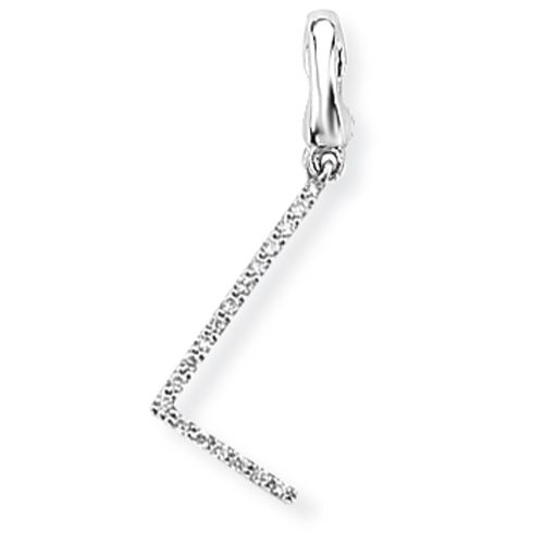 Diamond Initial 'L' Charm / Pendant (9ct) - 00019105 | Heming Diamond Jewellers | London