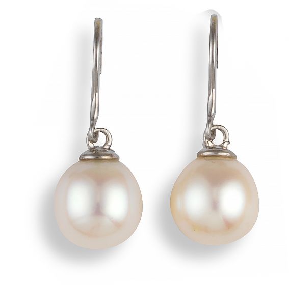 Pearl Drop Earrings - 00024887 | Heming Diamond Jewellers | London