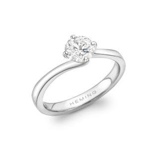 JERMYN - 1745 COLLECTION - JERMYN - DIAMOND SOLITAIRE PLAIN RING | Heming Diamond Jewellers | London