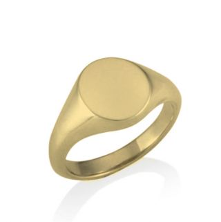 18ct Gold Signet Ring 10 x 8.5mm Standard - 00019518 | Heming Diamond Jewellers | London