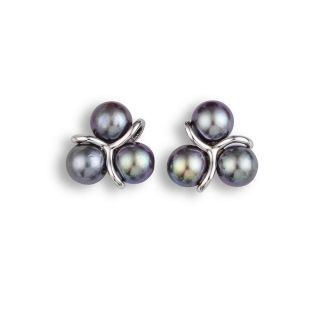 Black Pearl Earrings - 00024776 | Heming Diamond Jewellers | London