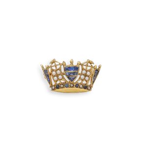 Naval Crown Brooch