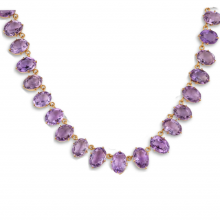 Amethyst Riviere Necklace - 02024073 | Heming Diamond Jewellers | London