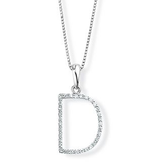 Diamond  Initial 'D' Pendant - 00018885 | Heming Diamond Jewellers | London