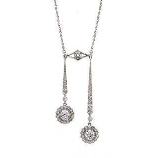 Diamond Negligée Pendant Necklace - 00019325 | Heming Diamond Jewellers | London