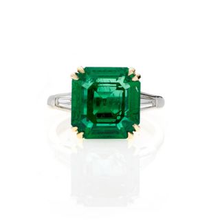 Emerald & Diamond Ring - 00020678 | Heming Diamond Jewellers | London