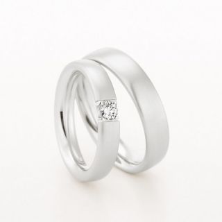Pair of Platinum  4-5mm Wedding Rings by Christian Bauer - 00019131 | Heming Diamond Jewellers | London