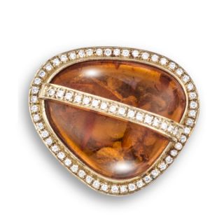 Vintage Amber Ring - 02024155 | Heming Diamond Jewellers | London