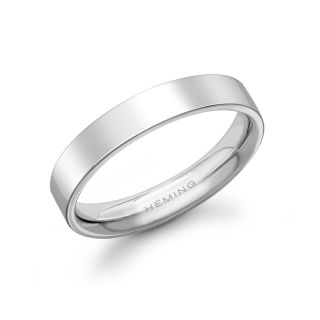 FLAT COURT SHAPED DESIGN - FLAT COURT SHAPED DESIGN WEDDING RING | Heming Diamond Jewellers | London