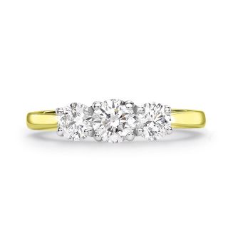 COLERIDGE - TRILOGY COLLECTION - COLERIDGE - THREE STONE DIAMOND RING | Heming Diamond Jewellers | London