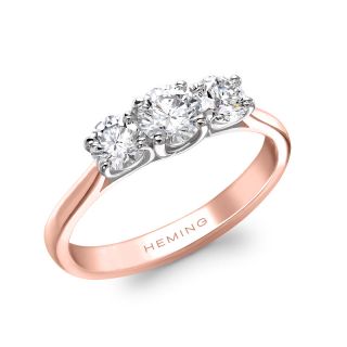 COLERIDGE - TRILOGY COLLECTION - COLERIDGE - THREE STONE DIAMOND RING | Heming Diamond Jewellers | London