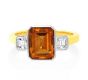 Citrine and Diamond Three Stone Ring - 02023581 | Heming Diamond Jewellers | London